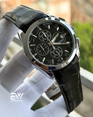 TISSOT CHRONO BLACK BELT SILVER CASE BLACK DIAL_img_0
