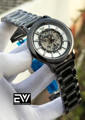ARMANI AUTOMATIC BLACK CHAIN WHITE DIAL_img_0