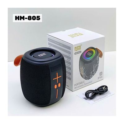 HM-805 Portable Bluetooth Speaker with RGB (Black)_img_0