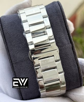 ARMANI AUTOMATIC SILVER CHAIN WHITE DIAL BLACK DIGIT_img_3