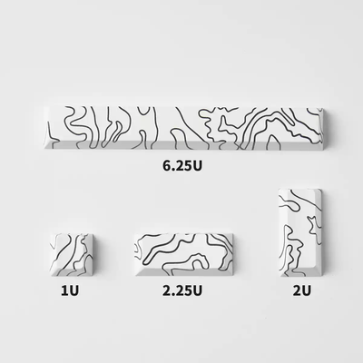 Topographic Enter Esc Spacebar Combo - Set of 4 Keys_img_5