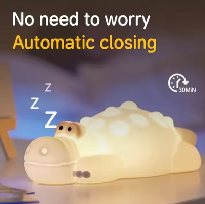 7 Color Crocodile Shape Silicone Night Light Toy for Kids_img_1