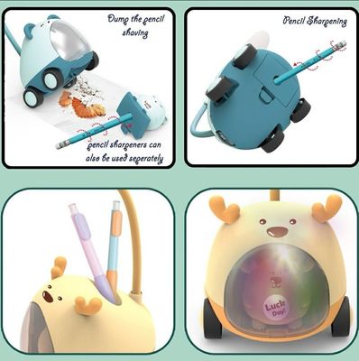 Portable LED Cartoon Table Light with Pen Holder and Pencil Sharpener_img_3