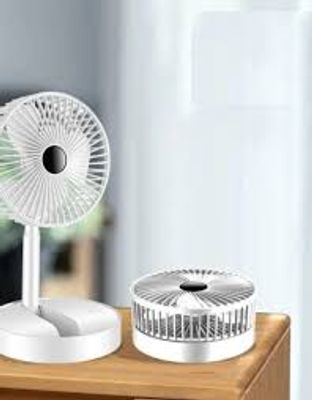 Portable Fan with Remote Controller,Foldable Adjustable Higth,4 Speeds,Floor 7200mAh Rechargeable Fan,Summer Cooler for Camping_img_4