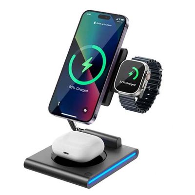 WiWU GEEK Wi-W023 3 in 1 Wireless Charger_img_2