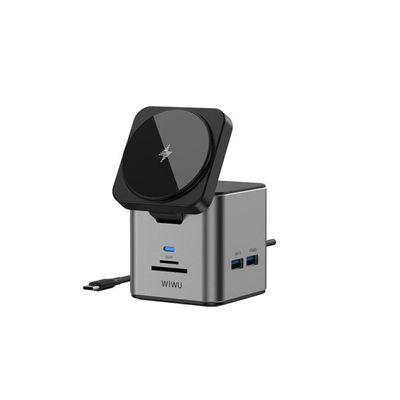 WiWU wi-w025 9 in 1 Multi Ports Docking Station and magsafe wireless charger ￼_img_0