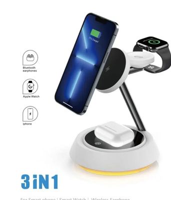 WiWU Wi-W002 15W 3 in 1 Magnetic Desktop Wireless Charger_img_1