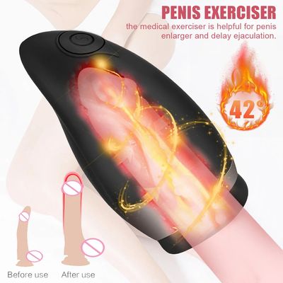Automatic Heated Mouth Male Masturbator Sucking Vibrator For Men Penis Pump Cock Exerciser Blowjob Sex Toys Oral Massager Erotic_img_5
