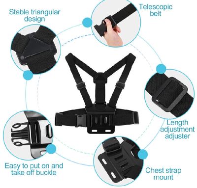 DJI Osmo Action, Insta360 chest mount mobile holder,_img_3