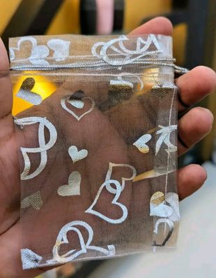 Organza Pouch Bag 9*12 cm  (3.5x4.72inc) - Gift Bag  । পাউচ মিনি গিফট ব্যাগ | Use Organza Bags, Premium Organza Bags, Decorative Soap Bag, Fancy Bag, Jewelry And Gift Bags_img_2