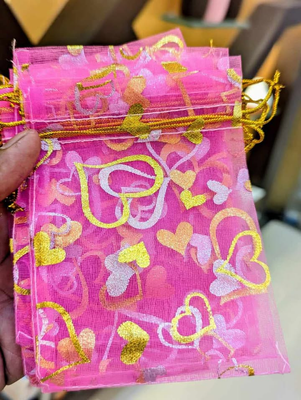 Organza Pouch Bag 9*12 cm  (3.5x4.72inc) - Gift Bag  । পাউচ মিনি গিফট ব্যাগ | Use Organza Bags, Premium Organza Bags, Decorative Soap Bag, Fancy Bag, Jewelry And Gift Bags_img_6