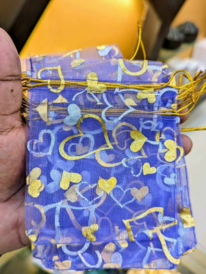 Organza Pouch Bag 9*12 cm  (3.5x4.72inc) - Gift Bag  । পাউচ মিনি গিফট ব্যাগ | Use Organza Bags, Premium Organza Bags, Decorative Soap Bag, Fancy Bag, Jewelry And Gift Bags_img_9