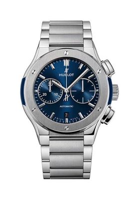 Hublot Classic Fusion - Chronograph Titanium Blue Dial — AAA Grade_img_0