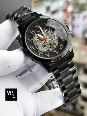 FOSSIL AUTO CHAIN ARABIC BLACK_img_1
