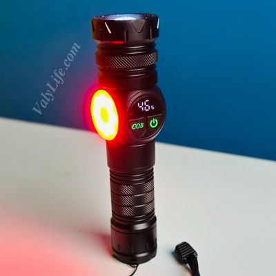 GearUP K60 Rechargeable Flashlight 10W COB + LED Torchlight_img_5