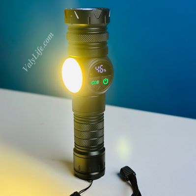 GearUP K60 Rechargeable Flashlight 10W COB + LED Torchlight_img_6