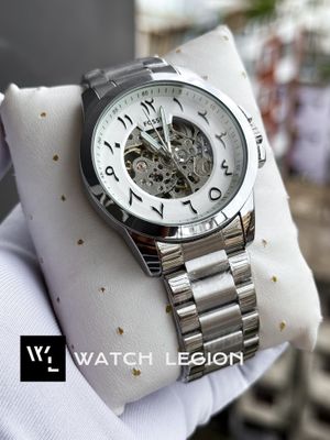 FOSSIL AUTO CHAIN ARABIC WHITE DIAL