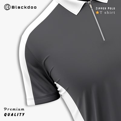 Premium Zipper Polo T-shirt - (ANTHER)_img_2