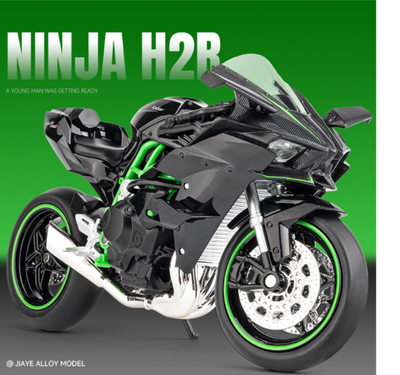 Maisto 1:12 KAWASAKI NINJA H2R Motorcycle Alloy Diecast Model Toy with Base Simulation Motorbike Collection Gift Toys 1/18 Scale_img_0