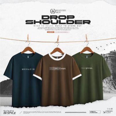 Drop Shoulder T-Shirt Combo_img_0