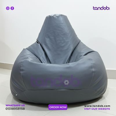 XXXL High Long Bean Bag Chair Ash Color_img_1