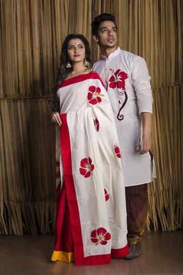 পাঞ্জাবি & শাড়ি কাপল সেট_img_1