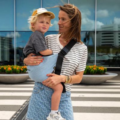 Premium Baby Carrier- Blue Stripe_img_3