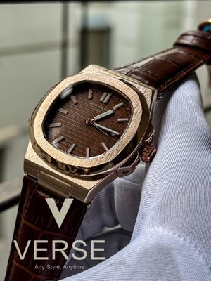 Patek Philippe Nautilus Brown Belt Rose Gold Case Quartz_img_0