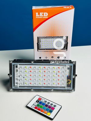 RGB LED Flood Light- Remote Controlled IP66 Waterproof Landscape & Outdoor Lighting (50W, AC220V)_img_3