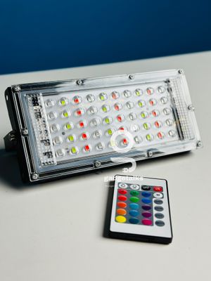 RGB LED Flood Light- Remote Controlled IP66 Waterproof Landscape & Outdoor Lighting (50W, AC220V)_img_4