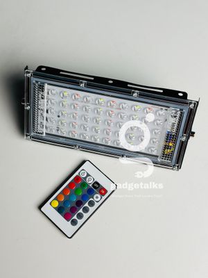 RGB LED Flood Light- Remote Controlled IP66 Waterproof Landscape & Outdoor Lighting (50W, AC220V)_img_5