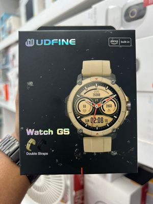 Udfine Watch GS 1.38″ HD Display Bluetooth Calling Alexa with GPS Smartwatch Double straps – Desert Yellow Color_img_1