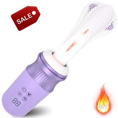 Auto-Thrusting Heating Vibrator for Women–Silent Telescopic Massager with Soft Silicone, Portable&Rechargeable for Hands-Free_img_2
