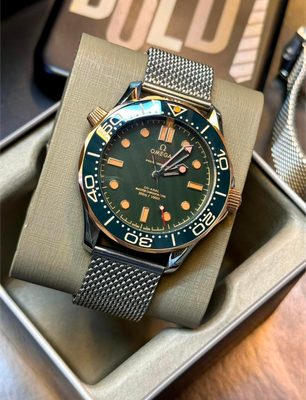 Omega 007 Black Dial Silver Chain Euro Grade_img_0