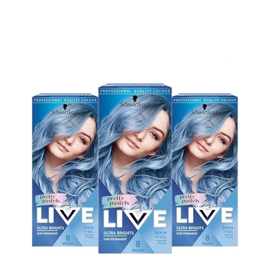 Schwarzkopf Live Pretty Pastels Hair Colour Denim Steel P121_img_0