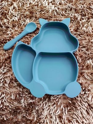 Silicon Cat Plate with spoon(High Quality)_img_0
