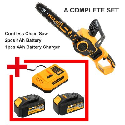 Tolsen Cordless Chainsaw with 2pcs 4.0ah Battery and Charger 87360+87474+87486_img_0