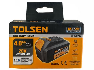 Tolsen Cordless Chainsaw with 2pcs 4.0ah Battery and Charger 87360+87474+87486_img_4