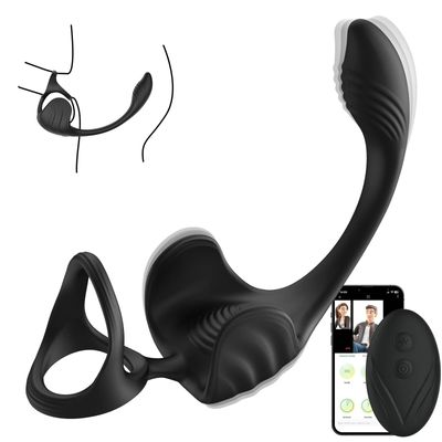 APP-Controlled Egg Lock Prostate Massager-10-Speed Vibrating Pulling Bead Anal Toy for Men|Remote Male Masturbator &Couples Play_img_5