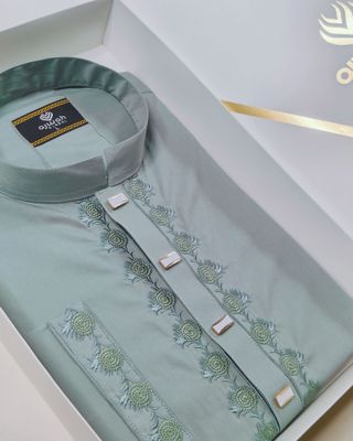 Royal Mint Embroidery Panjabi_img_0