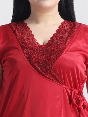 ৬-পিস প্রিমিয়াম নাইট ওয়্যার সেট (মেরুন)_img_6
