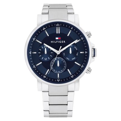 TOMMY HILFIGER STAINLESS STEEL NAVY DIAL MULTI-FUNCTION MEN’S WATCH - 1710588_img_0