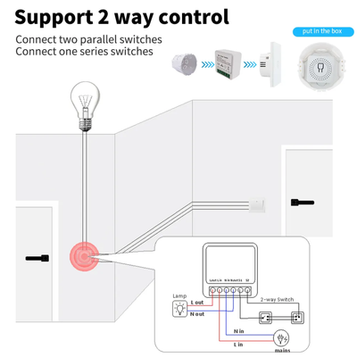 Tuya 16A Mini Wifi+RF433Mhz Smart Switch for Smart Life 2-way Control Relay Timer Wireless Automation Work Alexa Google Home_img_2