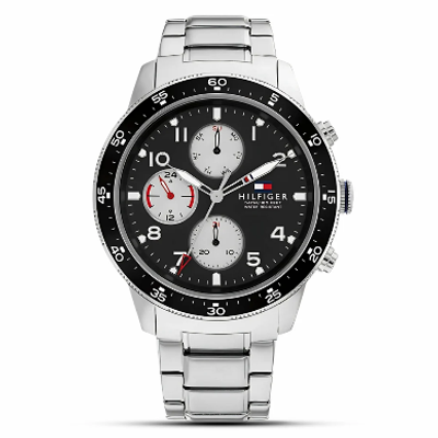 TOMMY HILFIGER STAINLESS BLACK CHRONOGRAPH MEN WATCH TH1791950_img_0