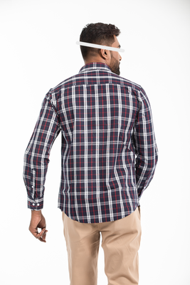 Men Casual Full Shirt Slim Fit Cotton Shirt | Formal & Casual | Palli_img_1