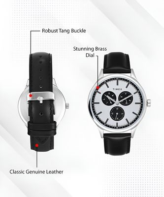 TIMEX  Multi Function Silver Dial Analog Watch - For Men_img_2