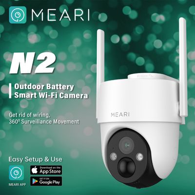 Meari N2 3MP Outdoor Smart PTZ WiFi Camera With Solar Panel_img_0