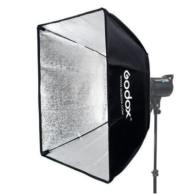 Godox Softbox Lighting Setup for YouTube Home Studio, Live streaming Combo Set- Softbox, Light Holder, Tripod Stand Full Setup Double side Combo set_img_1