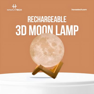 Rechargeable 3D Moon Lamp - 18CM_img_0