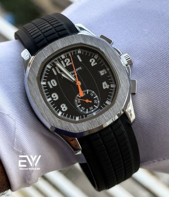PATEK AQUANAUT BLACK DIAL SILVER CASE_img_1
